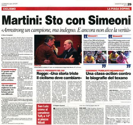 Corriere dello Sport - Simeoni - Armstrong